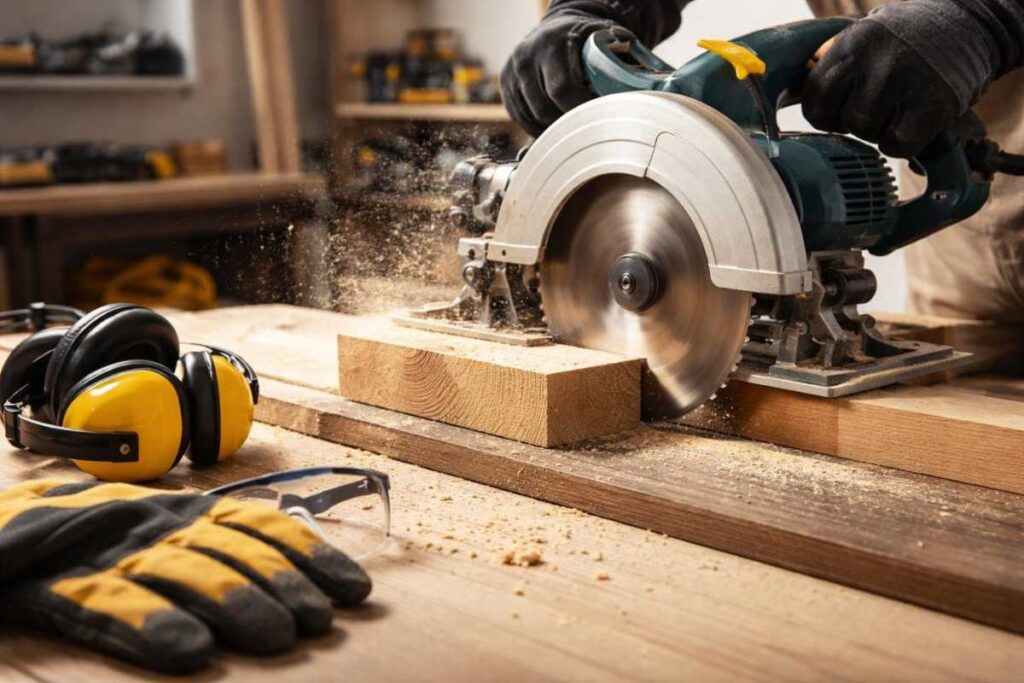 Serra circular: fatores que influenciam precisão e segurança no corte